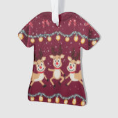 WINNER! WINNER! Tacky Christmas Sweater Contest Ornament (Vorderseite)