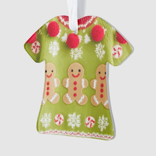 WINNER! WINNER! Tacky Christmas Sweater Contest Ornament (Vorderseite)