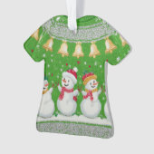 WINNER! WINNER! Tacky Christmas Sweater Contest Ornament (Vorderseite)