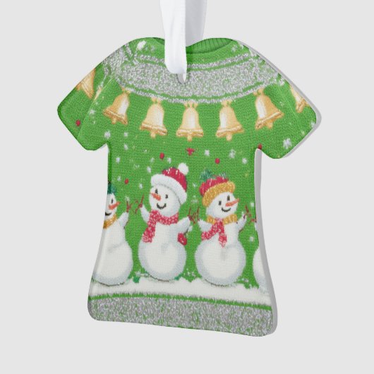 WINNER! WINNER! Tacky Christmas Sweater Contest Ornament (Vorderseite)