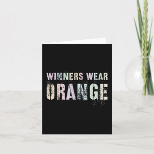 WINNERS TRAGEN ORANGE Summer Camp Team Colour War Karte