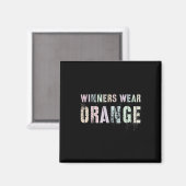 WINNERS TRAGEN ORANGE Summer Camp Team Colour War Magnet (Vorderseite/Rückseite)