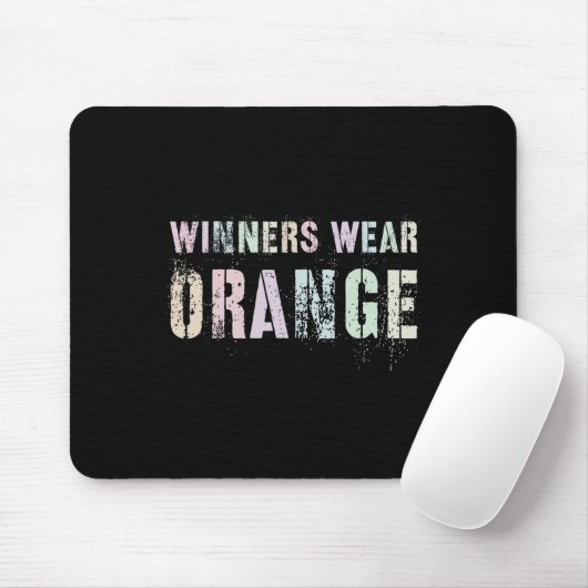 WINNERS TRAGEN ORANGE Summer Camp Team Colour War  Mousepad (Mit Mouse)