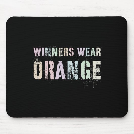 WINNERS TRAGEN ORANGE Summer Camp Team Colour War  Mousepad (Vorne)