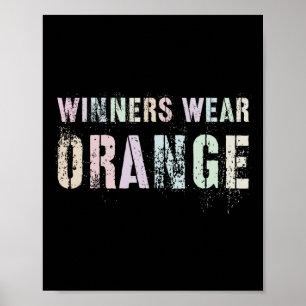 WINNERS TRAGEN ORANGE Summer Camp Team Colour War Poster