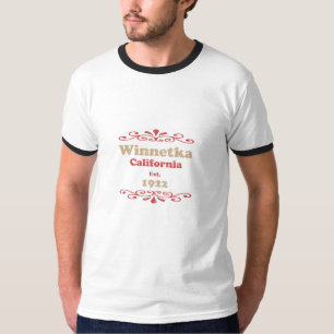 Winnetka Kalifornien Vintage-Typografie T-Shirt