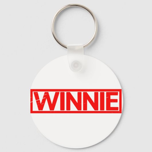 Winnie Briefmarke Schlüsselanhänger (Vorderseite)
