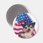 Winnie (Flag Magnet) Magnet (Vorderseite/Rückseite)