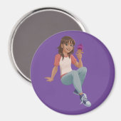 Winnie hält Binky Magnet (Vorderseite/Rückseite)