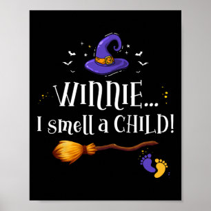 Winnie I Riech ein Kind Halloween Schwangerschaft Poster