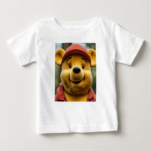Winnie pooh Portrait zum Shirt für Baby (Vorderseite)
