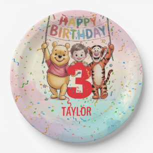 Winnie Puuh   Alles Gute zum Geburtstag Pappteller