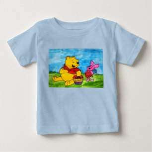 Winnie Puuh und Ferkel beste Freunde Baby T-shirt
