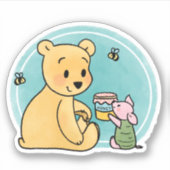 Winnie the Pooh and Piglet Aufkleber (Vorderseite)