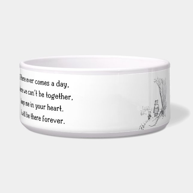 Winnie-the-Pooh "Forever" Keramik Pet Bowl Napf (Vorderseite)