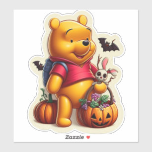 Winnie the Pooh halloween Aufkleber