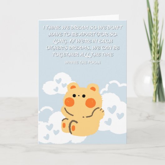 Winnie the Pooh Karte (Vorderseite)