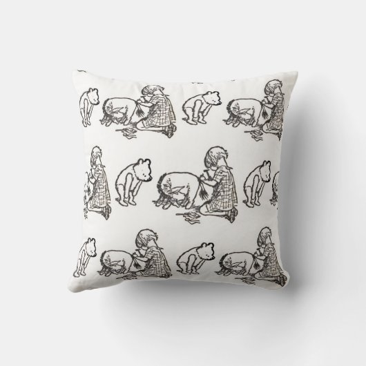 Winnie the Pooh Original Sketch werfen Kissen (Rückseite)