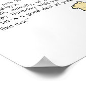 Winnie The Pooh - Owl schreibt "Happy Birthday" Poster (Ecke)