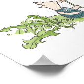 Winnie The Pooh - Piglet with Dandelie Poster (Ecke)