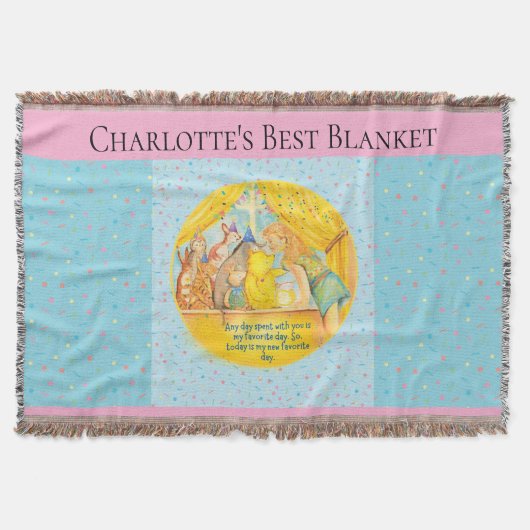 Winnie The Pooh Throw - Gift for Girl  Decke (Vorderseite)