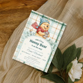 Winnie the Pooh Winter Wonderland Baby Shower Einladung