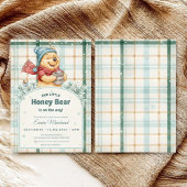 Winnie the Pooh Winter Wonderland Baby Shower Einladung