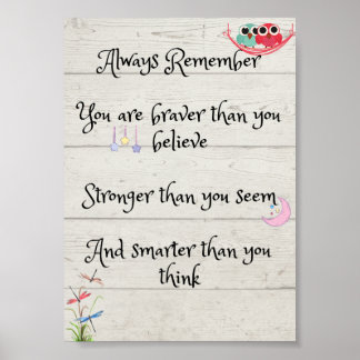 Winnie the Pooh Zitat Poster