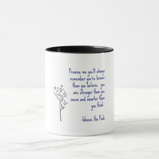 Winnie- the Poohzitat-Kaffee-Tasse Tasse (Zentrum)