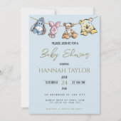 Winnie-Themed Baby Shower Einladung (Vorderseite)