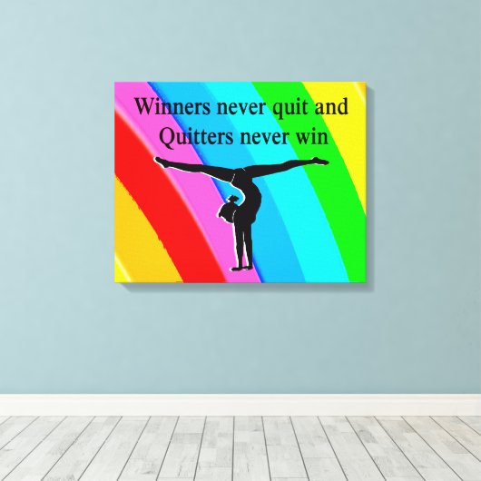 WINNING GYMNAST LEINWANDDRUCK (Insitu (Holzboden))