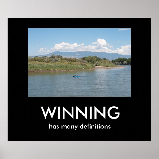 WINNING hat viele Definitionen Poster (Vorne)