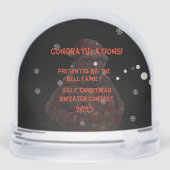 WINNING PRIZE Ugly Christmas Sweater Contest Schneekugeln (Rückseite)