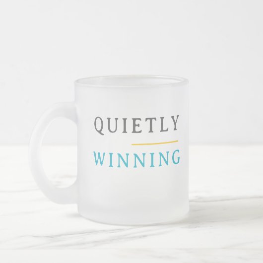 Winning Quietly – Minimal Typography  Mattglastasse (Links)