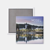 Winningen Moselle Sunset Panorama Deutschland Vint Magnet (Vorderseite/Rückseite)