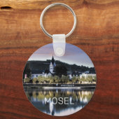 Winningen Moselle Sunset Panorama Deutschland Vint Schlüsselanhänger (Vorderseite)