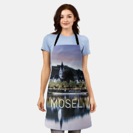 Winningen Moselle Sunset Panorama Deutschland Vint Schürze