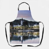 Winningen Moselle Sunset Panorama Deutschland Vint Schürze (Vorderseite)