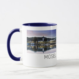 Winningen Moselle Sunset Panorama Deutschland Vint Tasse