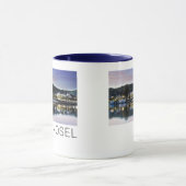 Winningen Moselle Sunset Panorama Deutschland Vint Tasse (Zentrum)