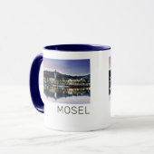 Winningen Moselle Sunset Panorama Deutschland Vint Tasse (Vorderseite Links)