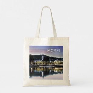 Winningen Moselle Sunset Panorama Deutschland Vint Tragetasche
