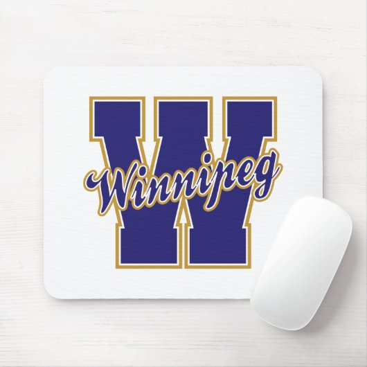 Winnipeg-Buchstabe Mousepad (Mit Mouse)