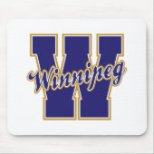 Winnipeg-Buchstabe Mousepad (Vorne)