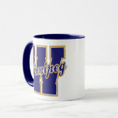 Winnipeg-Buchstabe Tasse (Vorderseite Links)