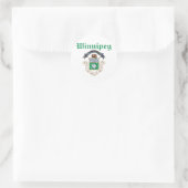 Winnipeg Canada entwirft Runder Aufkleber (Tasche)