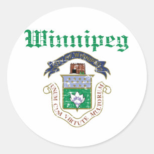 Winnipeg Canada entwirft Runder Aufkleber