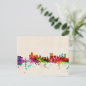 Winnipeg Canada Skyline Cityscape Postkarte (Stehend Vorderseite)