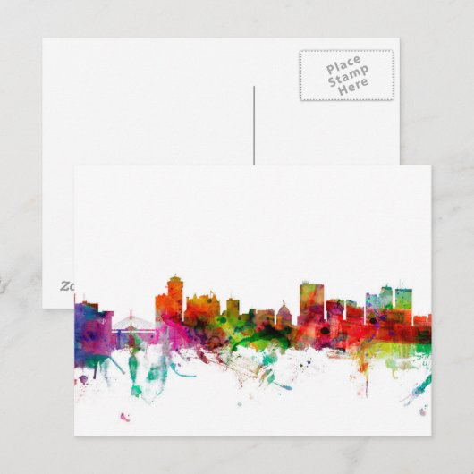 Winnipeg Canada Skyline Postkarte (Vorne/Hinten)