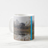 Winnipeg Eisenbahnbrücke Kaffeetasse (Vorderseite Links)